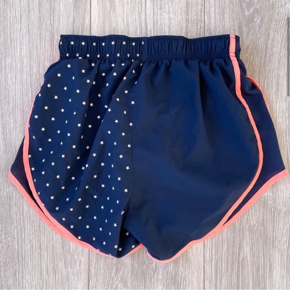 Nike Dri Fit Tempo Running Shorts Navy Stars Coral Pink Lining Extra Small XS - Picture 3 of 3